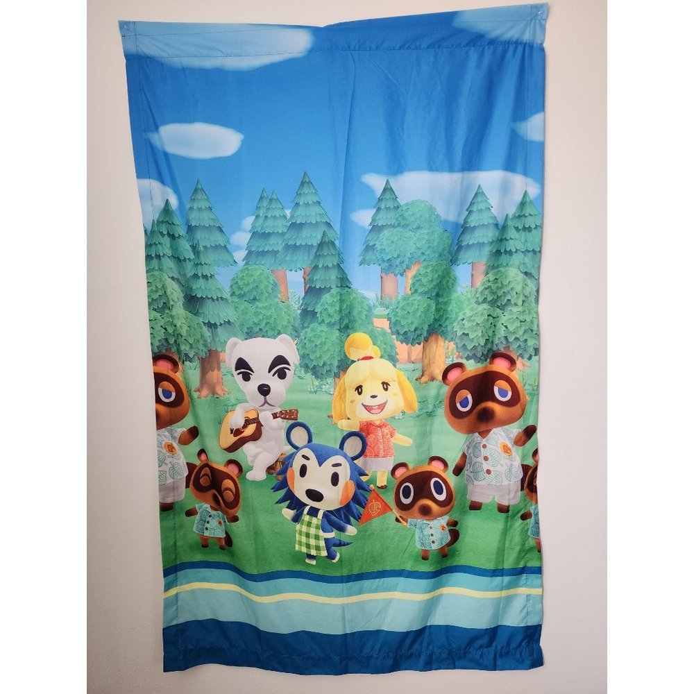 Nintendo Animal Crossing New Horizons curtains x2
